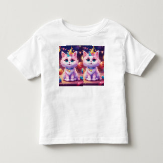 Pour Les Tous Petits Adorable Kitten Party Toddler T-shirt