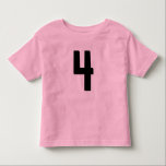 POUR LES TOUS PETITS ÂGE 4 FOUR FUNNY JERSEY T-SHIRT<br><div class="desc">T-SHIRTS DE 4 ANS</div>