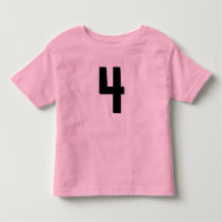 ÂGE 4 FOUR FUNNY JERSEY T-SHIRT