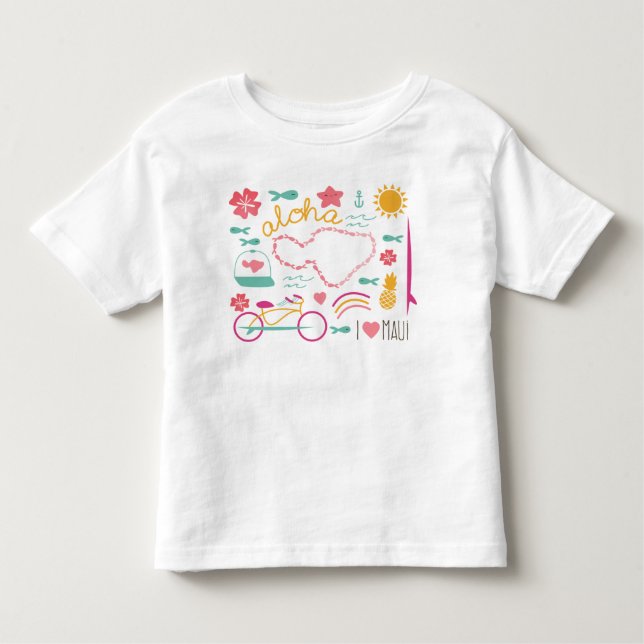 Pour Les Tous Petits "Aloha T-shirt de Maui" (Devant)