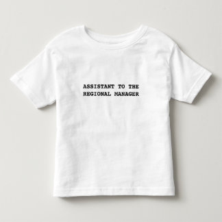 Pour Les Tous Petits Assistant de bureau du t-shirt du gestionnaire rég