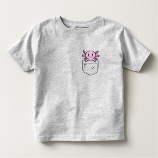 Pour Les Tous Petits Axolotl mignon et drôle dans la poche T-shirt Clas