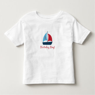 Pour Les Tous Petits Bateau à voile Anniversaire Garçon T-Shirt