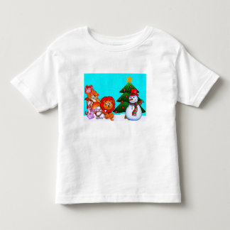 Pour Les Tous Petits Beaux animaux à Noël T-shirt