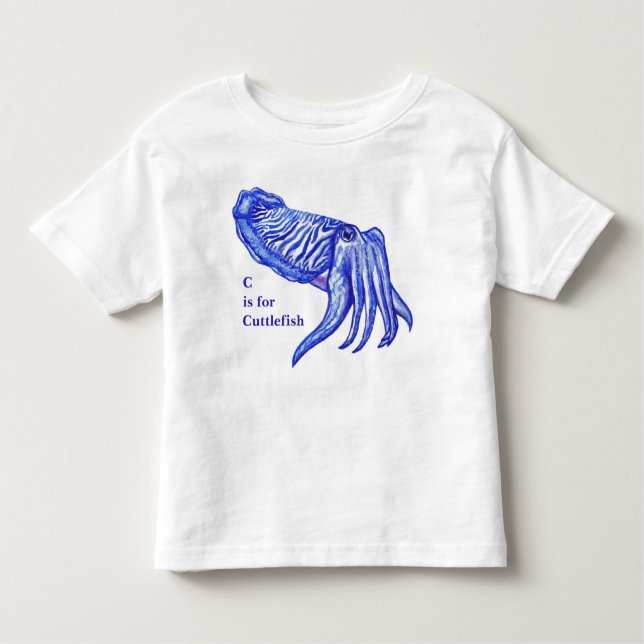 Pour Les Tous Petits Bébé d'illustration de seiches et T-shirt des (Devant)
