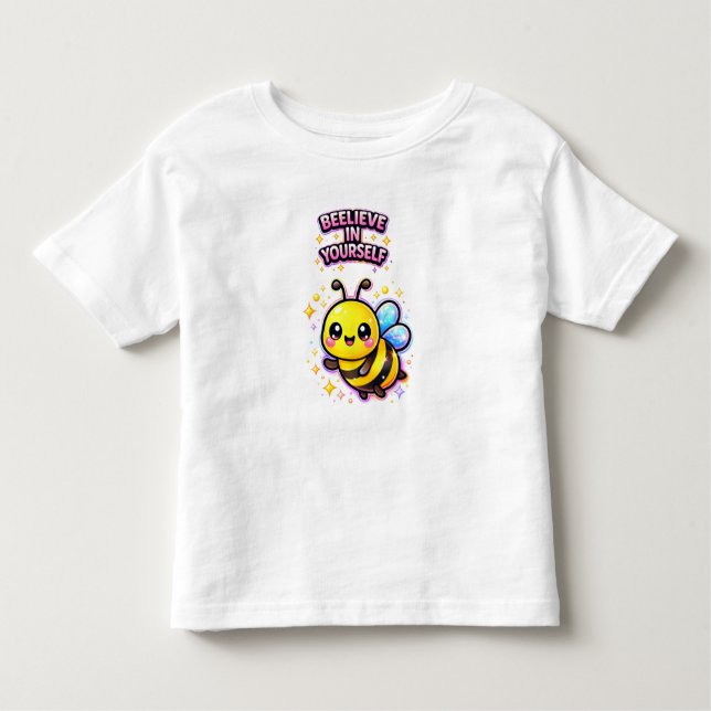 Pour Les Tous Petits Beelive in yourself  – Cute Toddler Girl T-Shirt (Devant)