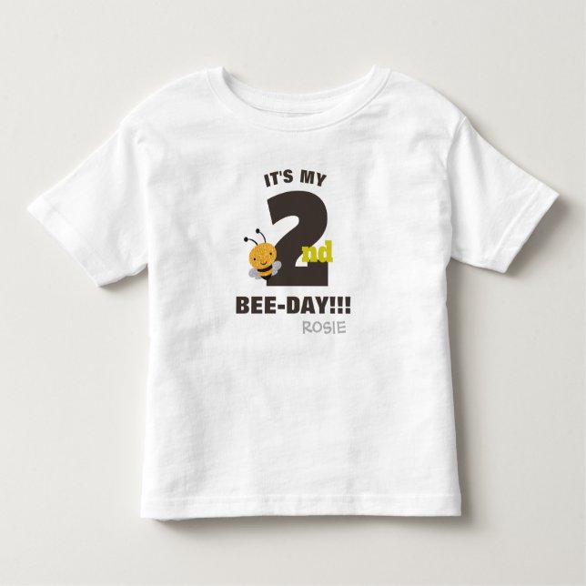 Pour Les Tous Petits C'est mon T-shirt personnalisé le 2ème parJour (Devant)