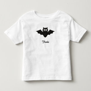 Pour Les Tous Petits Chat noir Nom personnalisé T-shirt Toddler
