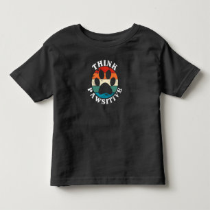 Pour Les Tous Petits Chien Paw Paw Pawsitive T-Shirt