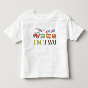 Pour Les Tous Petits Choo Choo je suis T-shirt de deux anniversaires