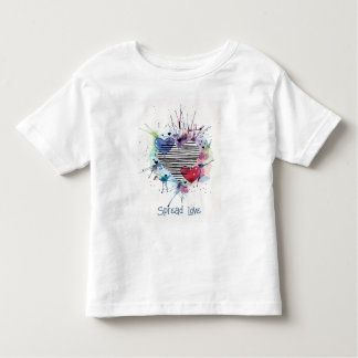 Pour Les Tous Petits Cœurs mignons et lavis à l'aquarelle T-Shirt