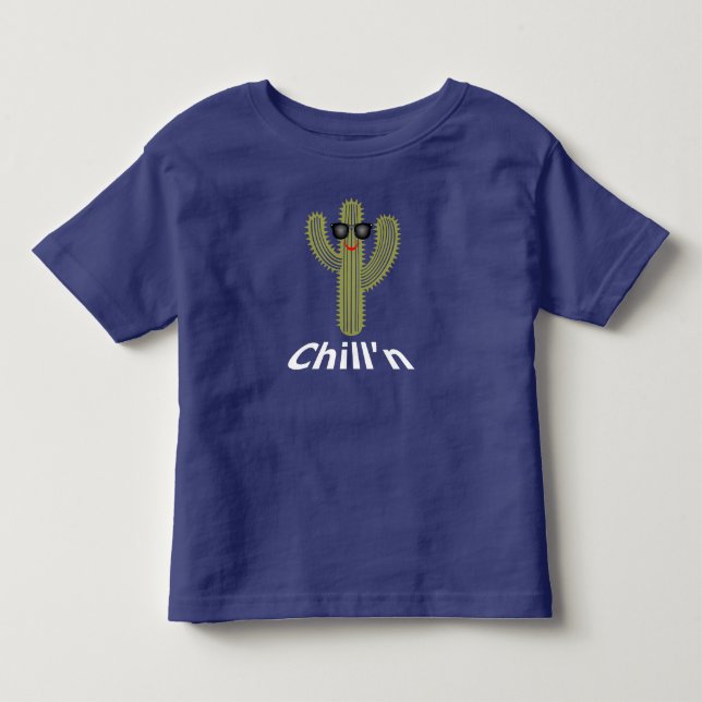 Pour Les Tous Petits Conception de cactus Chill'n - T-Shirt en jersey f (Devant)