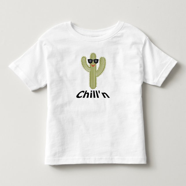 Pour Les Tous Petits Conception de cactus Chill'n - T-Shirt en jersey f (Devant)