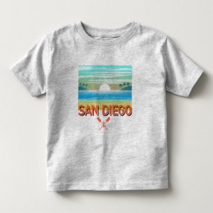 Pour Les Tous Petits Conception de San Diego - T-shirt fin en jersey po