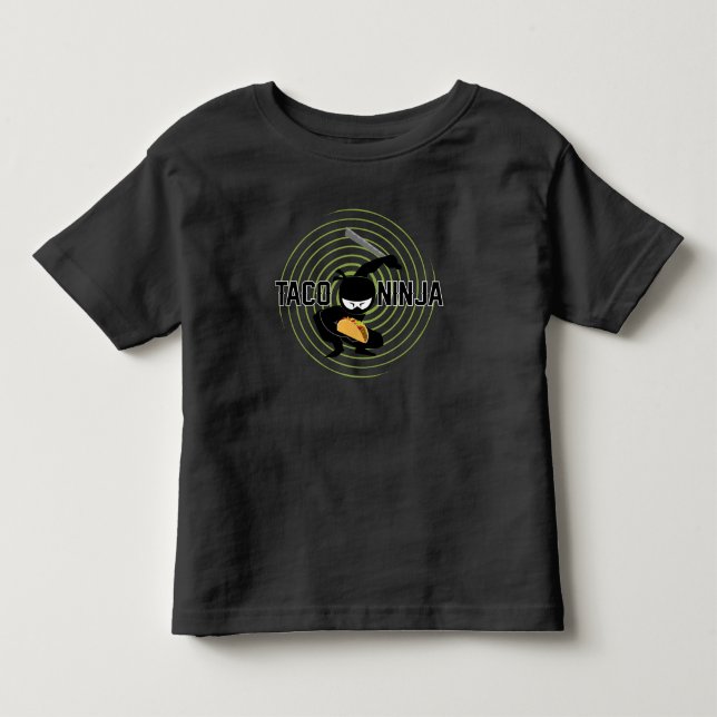 Pour Les Tous Petits Conception de Taco Ninja - T-Shirt en jersey fin p (Devant)