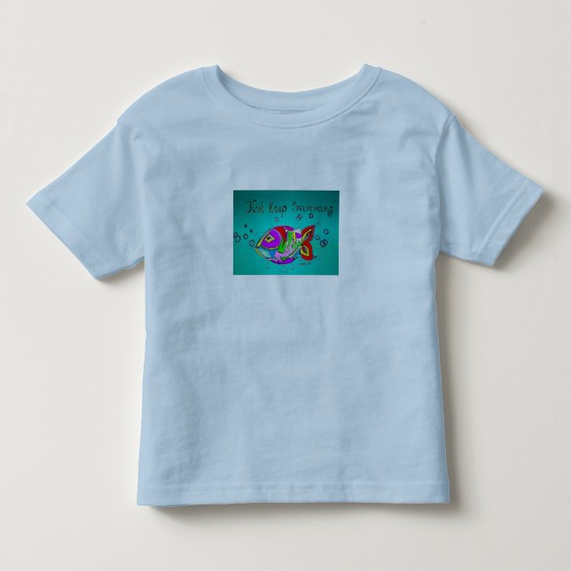 Pour Les Tous Petits Continuez juste à nager le T-shirt (Devant)