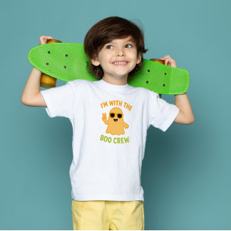 Pour Les Tous Petits Cool Ghost Halloween T-Shirt | Funny Kids Tee