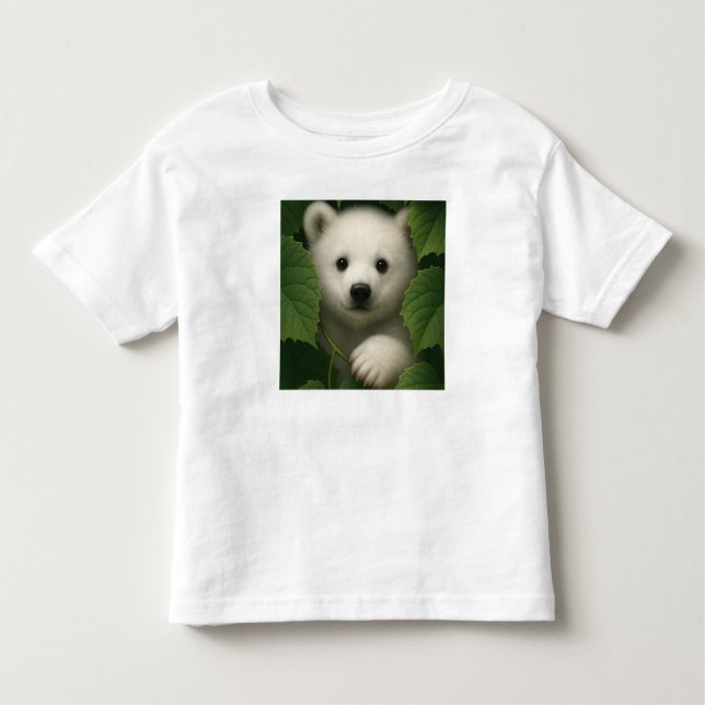 Pour Les Tous Petits “Cute Polar Bear Kids T-Shirt – Winter Animal Tee (Devant)