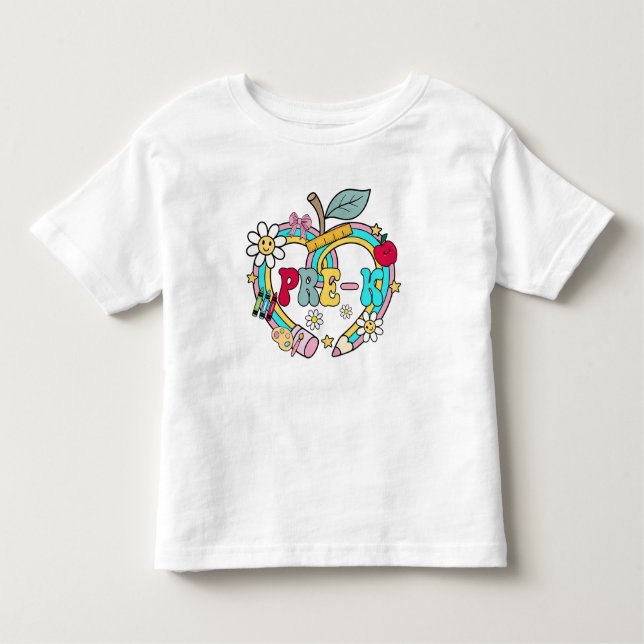 Pour Les Tous Petits Cute Pre-K Toddler T-shirt (Devant)