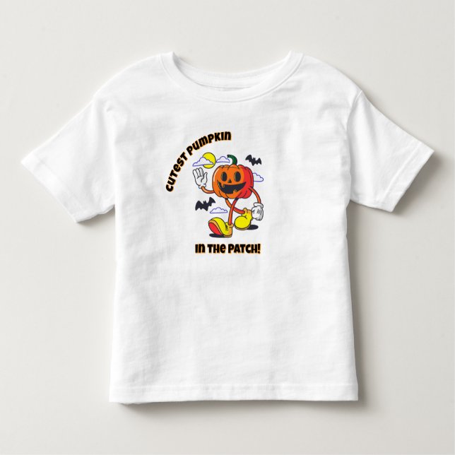 Pour Les Tous Petits Cutest Pumpkin in the Patch! Halloween T-Shirt (Devant)