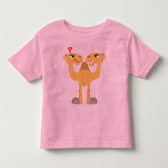 Pour Les Tous Petits Deux côtés du même T-shirt KIds Camel Cartoon (Devant)