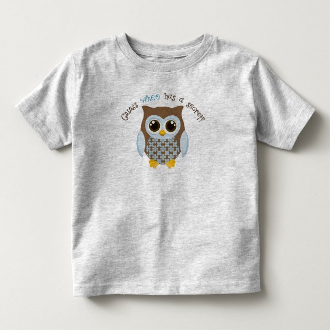 Pour Les Tous Petits Devinez qui a un t-shirt secret enfant (Devant)