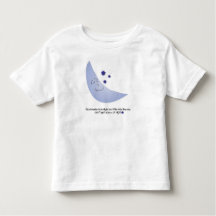 Dieu a fait le T-shirt petit lune