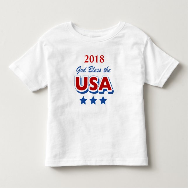 Pour Les Tous Petits Dieu bénissent le modèle de T-shirt d'enfant en (Devant)