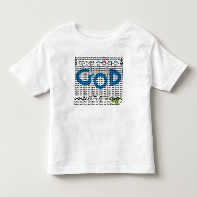 Pour Les Tous Petits Dieu écoute et écoute le T-shirt enfant (Devant)