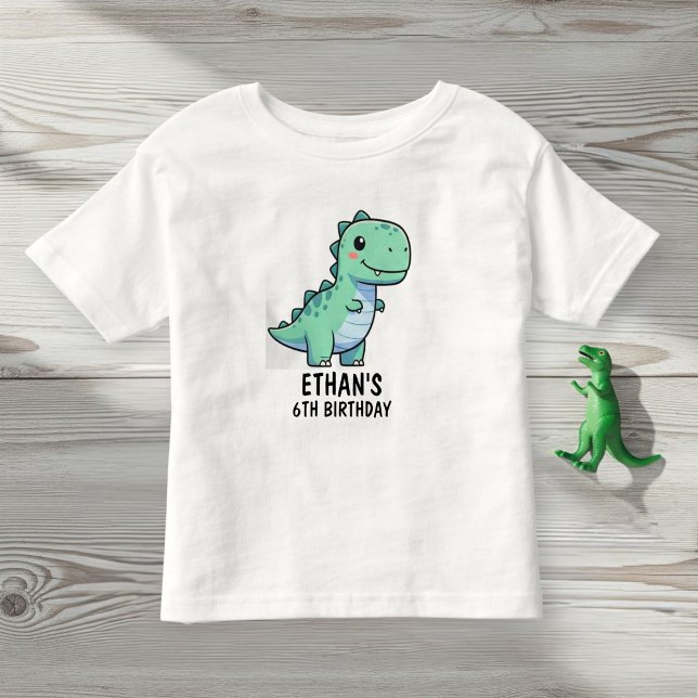 Pour Les Tous Petits Dinosaur Birthday T-Shirt (Créateur téléchargé)