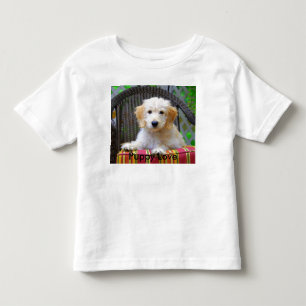 Pour Les Tous Petits Doodle d'or chiot Love Toddler T-shirt