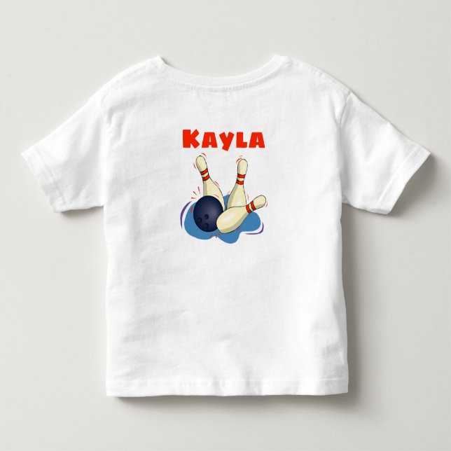 Pour Les Tous Petits Double face Ajouter votre nom enfant T-shirt (Dos)