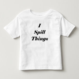 Pour Les Tous Petits Drôle je renverse le T-shirt d'enfant en bas âge