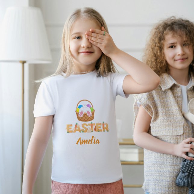 Pour Les Tous Petits Easter Personalized Toddler Fine Jersey T-Shirt (Créateur téléchargé)