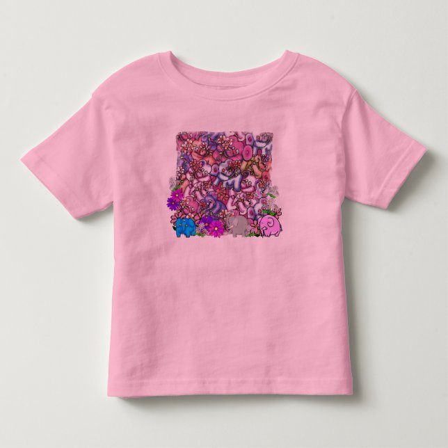 Pour Les Tous Petits Éléphants dans mon T-shirt de jardin (Devant)