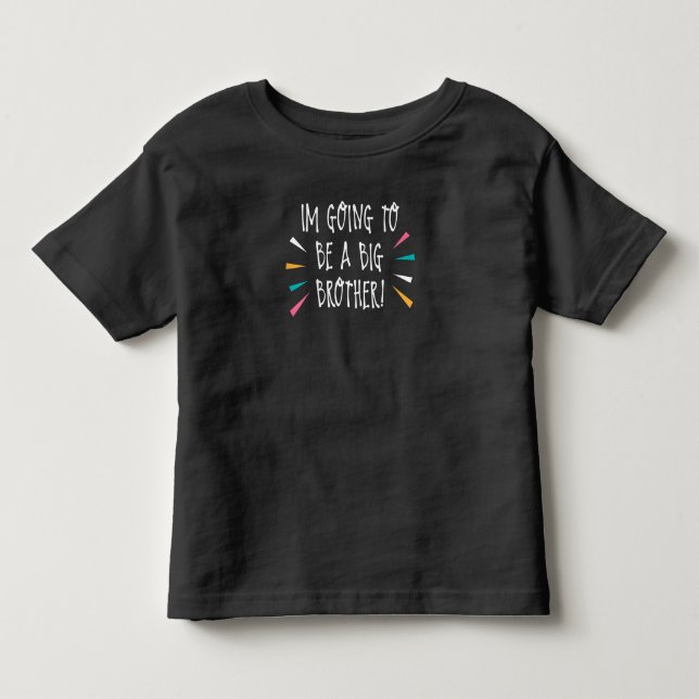 Pour Les Tous Petits Enfants Je vais être un grand frère T-shirt cadeau (Devant)