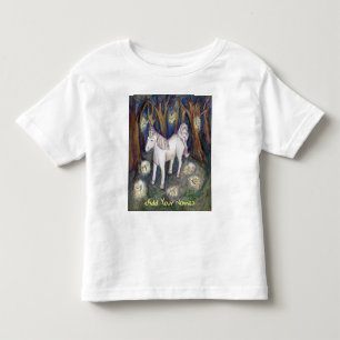 Pour Les Tous Petits Fairy Unicorn Forest Imaginaire Art Custom T-Shirt