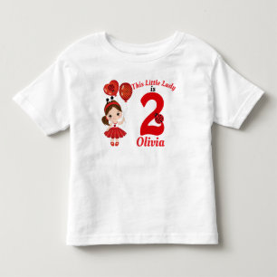 Pour Les Tous Petits Fille Ladybug Anniversaire Jour du bébé T-shirt Fi