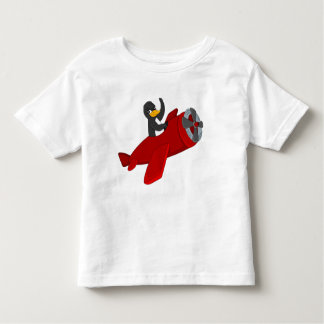 Pour Les Tous Petits Flying penguing cartoon toddler t-shirt
