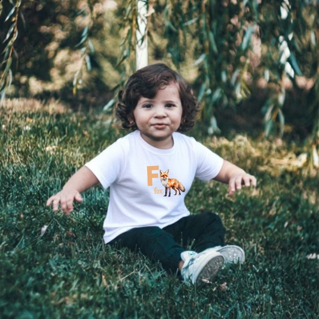 Pour Les Tous Petits Foxy Learning : Adorable Alphabet Toddler T-Shirt (Créateur téléchargé)