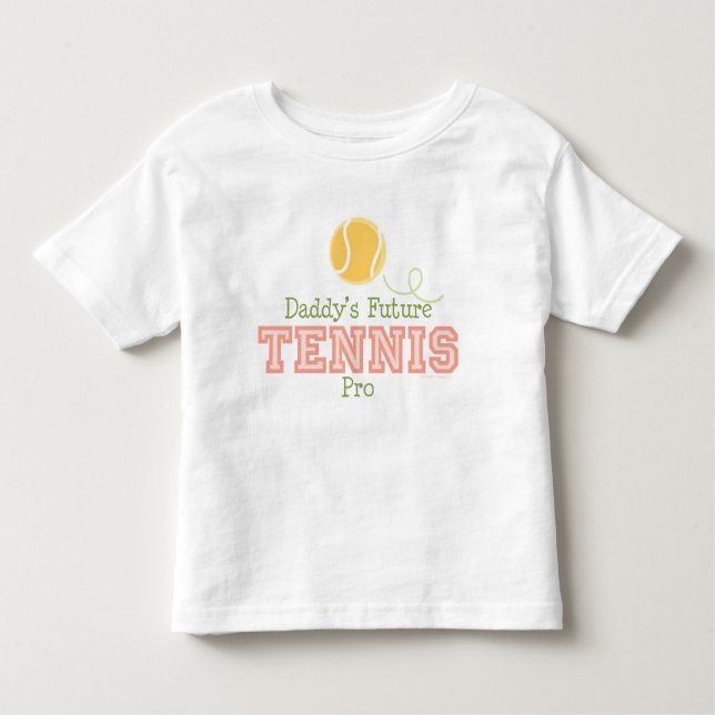 Pour Les Tous Petits Futur T-shirt d'enfant en bas âge du tennis du (Devant)