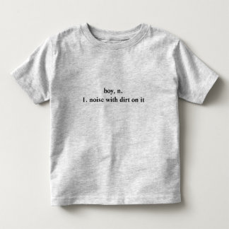 Pour Les Tous Petits Garçon, bruit avec la saleté sur son t-shirt