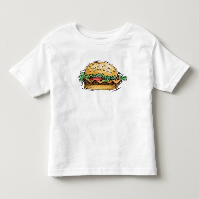 Pour Les Tous Petits Hamburger - T-shirt d'enfant en bas âge (Devant)
