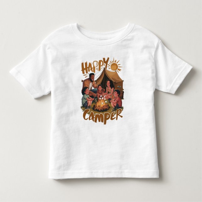 Pour Les Tous Petits Happy Camper Toddler T-shirt (5) (Devant)
