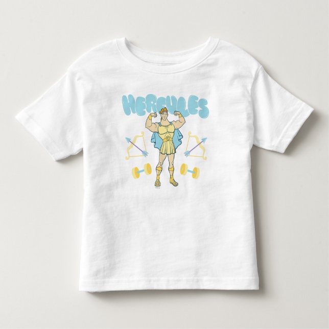 Pour Les Tous Petits Hercules Arrows and Dumbbells Flex Toddler T-shirt (Devant)