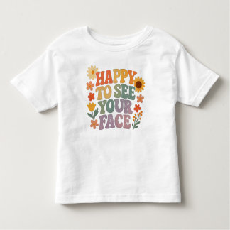 Pour Les Tous Petits Heureux De Voir Votre T-Shirt Super Fleur Rétro Fa