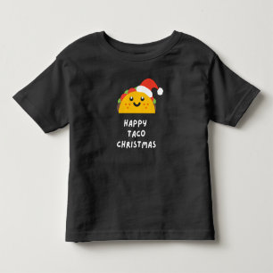 Pour Les Tous Petits HEUREUX T-shirt TACO CHRISTMAS