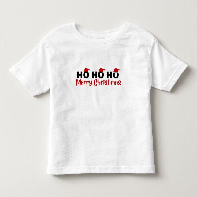 Pour Les Tous Petits ho ho joyeux noël T-shirt (Devant)
