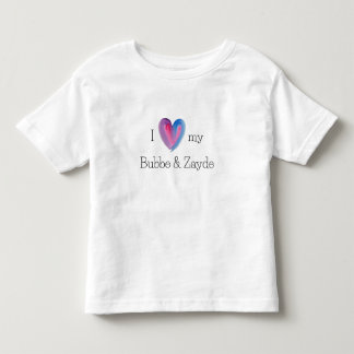 Pour Les Tous Petits I Love My Bubbe et Zayde T-Shirt