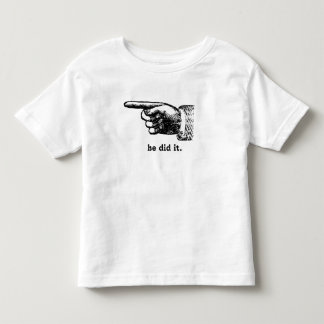 Pour Les Tous Petits Il L'A Fait En Pointant Un T-shirt Doigt